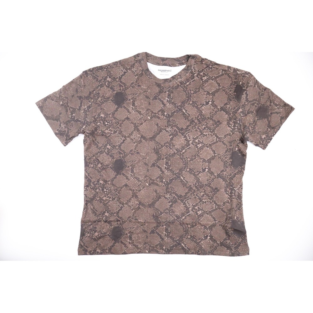 Reserved Supply T-Shirt RS967805-SDB-PD49 Dark Brown Snake Large NWT